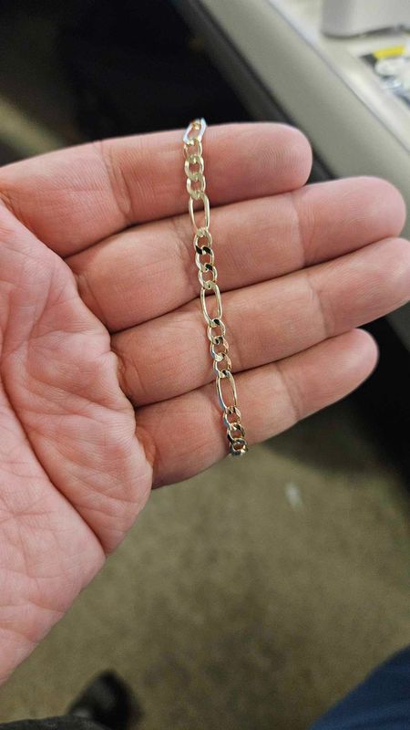 14K 4MM FIGARO BRACELET