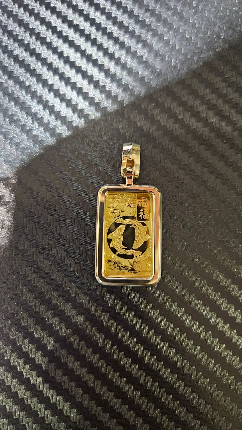 2025 5 GRAM KOI FISH PAMP GOOD LUCK YEAR W/CUSTOM BEZEL