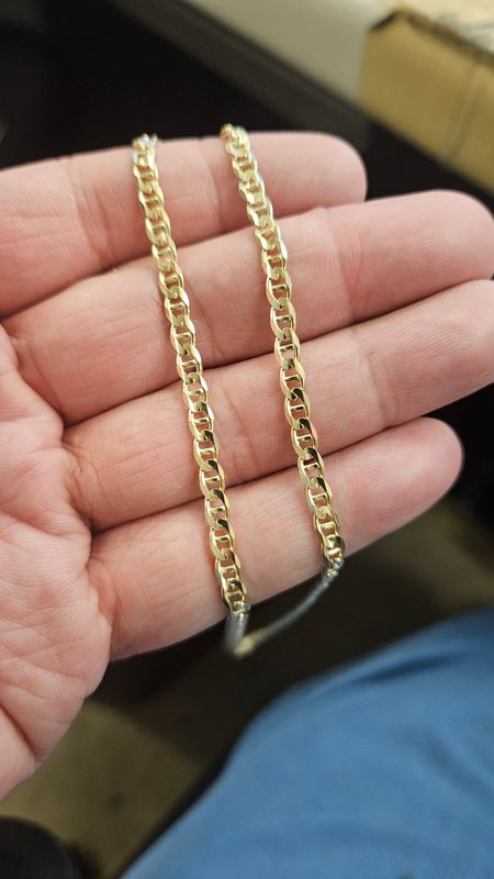 14K 4MM  MARINER CHAIN