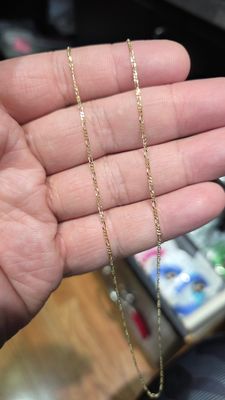 14K 1.3MM FIGARO