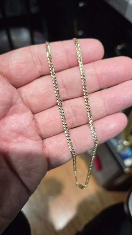 14K 2.5MM FLAT CURB CHAIN