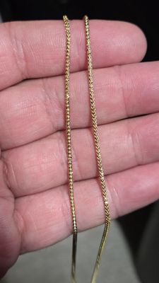 14K 1.6MM PRISM CUT FRANCO 2 TONE