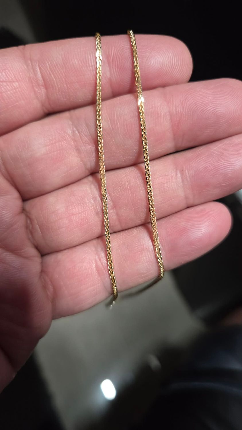 14K SQUARE WHEAT CHAINS