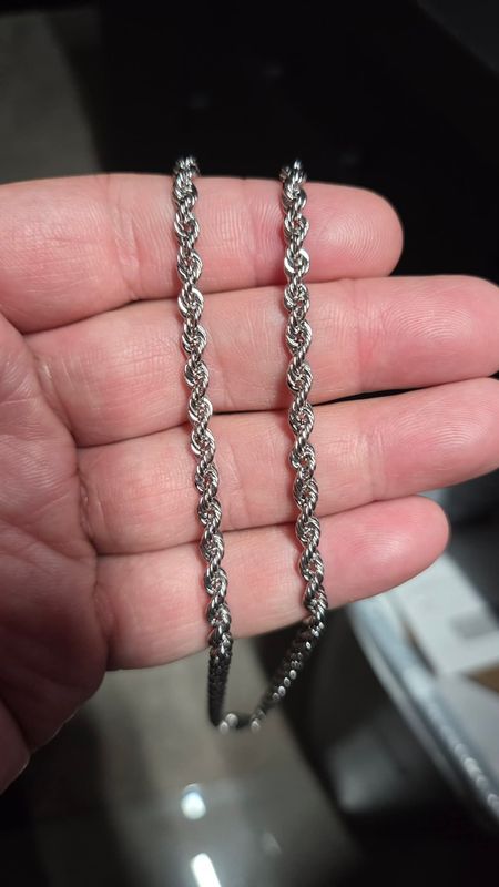 PLATINUM 950 4MM ROPE CHAIN (NON DIAMOND CUT)