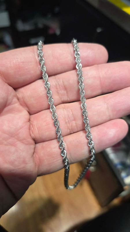 PLATINUM 950 3.5MM ROPE CHAIN (NON DIAMOND CUT)