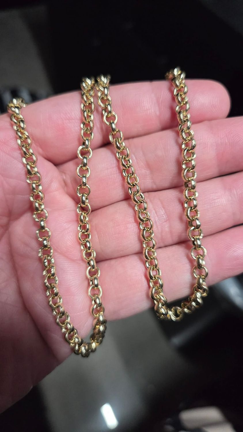14K 5MM ROLO CHAIN