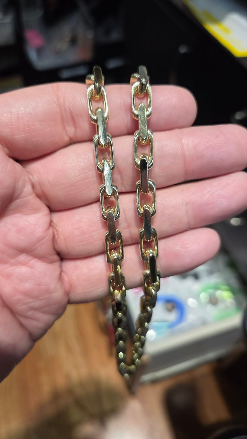 10K 6.5MM HEAVY LINK NECKLACE &amp; BRACELET