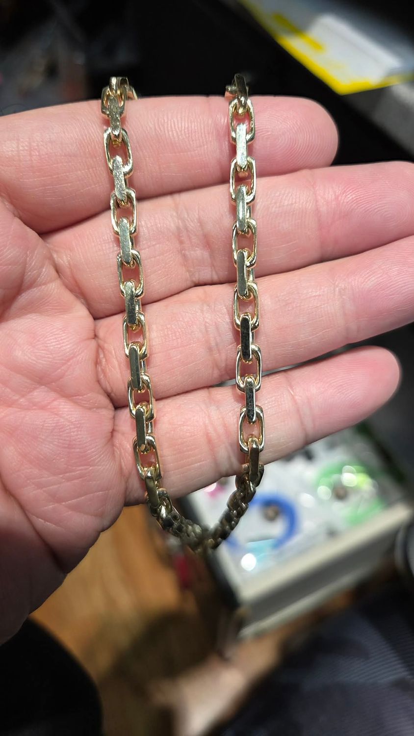 10K 4.5MM HEAVY LINK NECKLACE &amp; BRACELET