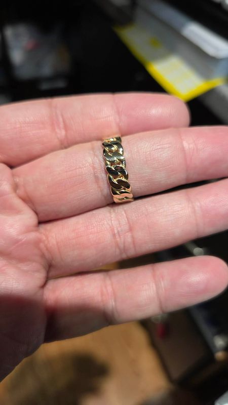 14K 6.5MM MIAMI CUBAN FULL RING