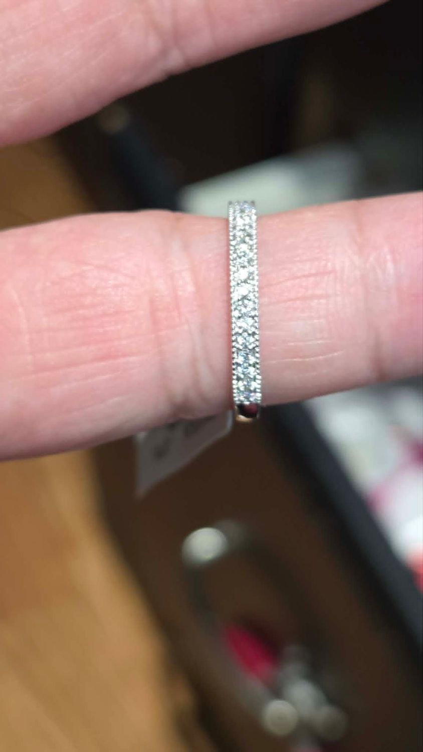 "CLEARANCE" LAB DIAMOND ITEMS!, RETURNING WHAT I DONT SELL TO SUPPLIER!: 14K .22 CARAT LAB RING 2.07 GRAMS  SZ 6.5 (WHITE)
