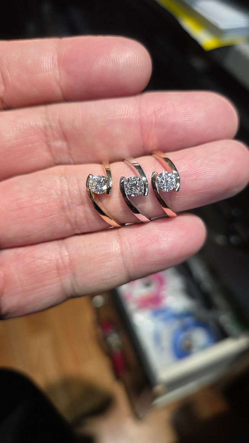 14K DIAMOND STACKABLE HALF CARAT RING (LAB)