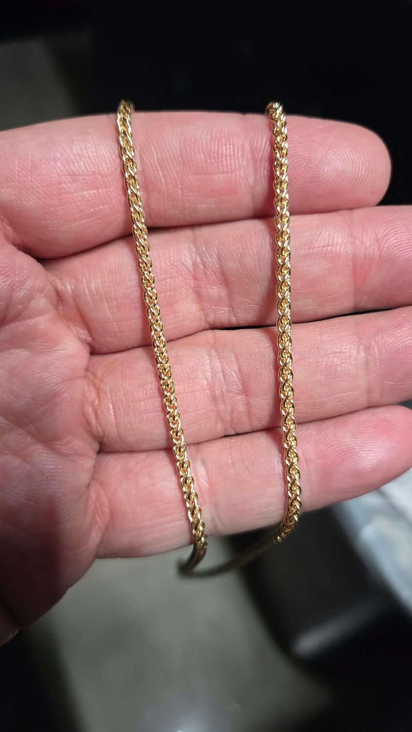14K 2.5MM WHEAT CHAIN