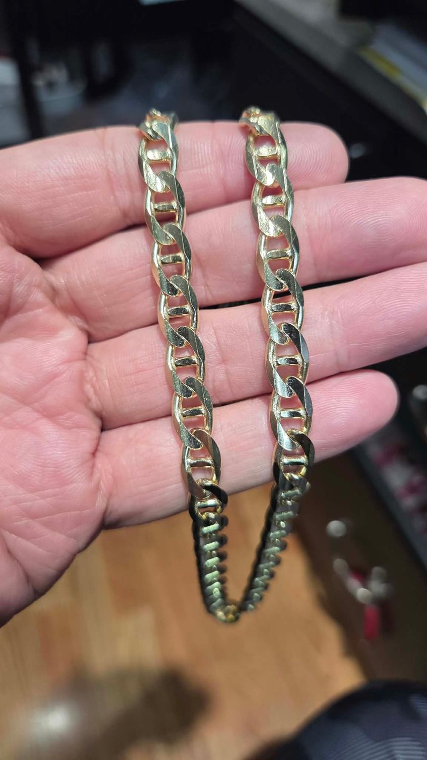 14K 8MM "GUCCI" MARINER CHAIN