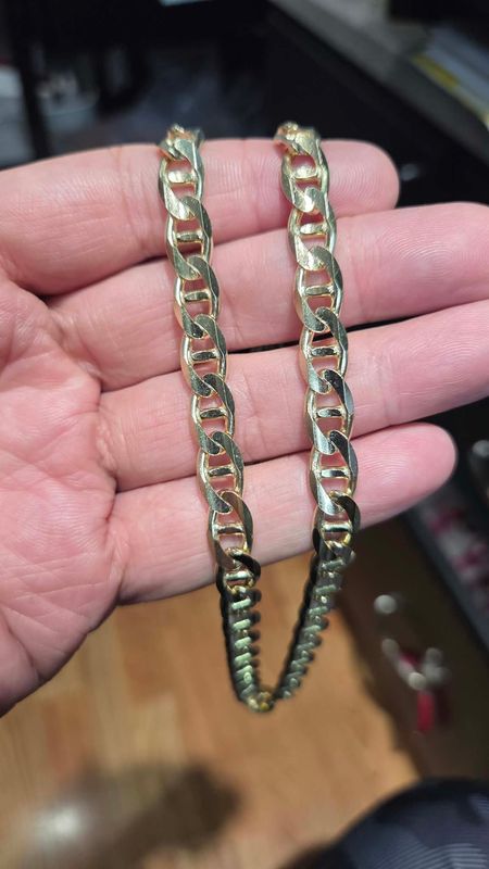 14K 8MM "GUCCI" MARINER CHAIN