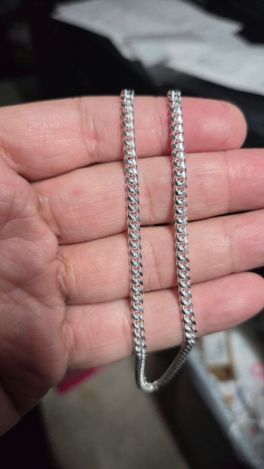 STERLING SILVER 4MM MIAMI CUBAN CHAIN