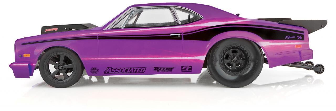 Team Associated DR10 Drag Race Car, 1/10 Brushless 2WD RTR, Purple