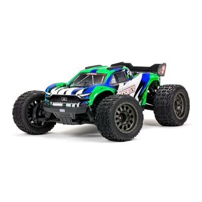 Arrma 1/10 VORTEKS 4X4 3S BLX Stadium Truck RTR, Green/Blue