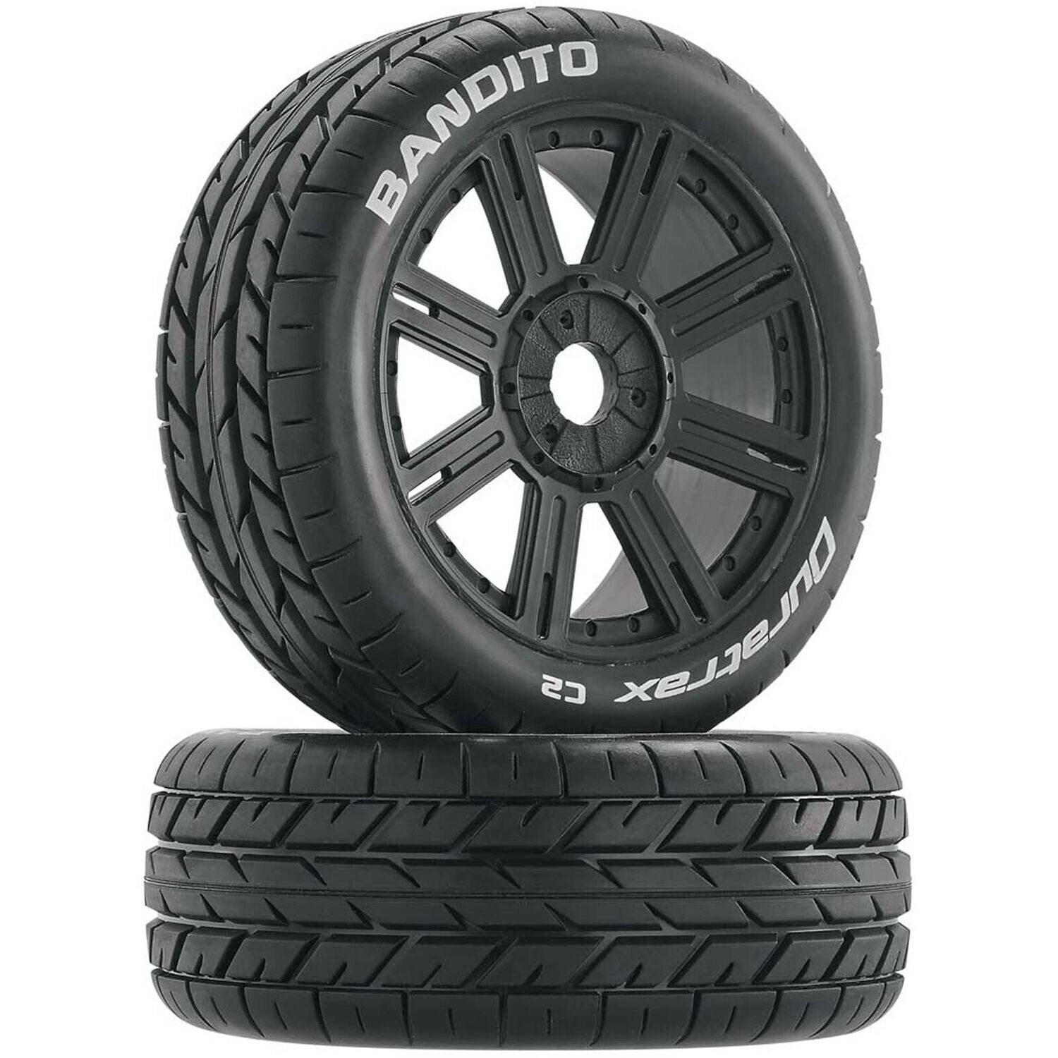 DuraTrax Bandito Pre-Mounted Buggy Tire (Black)(2)(Soft - C2)