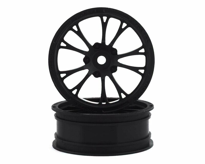 JConcepts Tactic Street Eliminator 2.2" Front Drag Racing Wheels (2) (Black) w/ 12mm Hex
