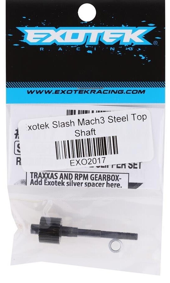 Exotek Steel Top Shaft For Slash 2wd (Requires DR10 Slipper)