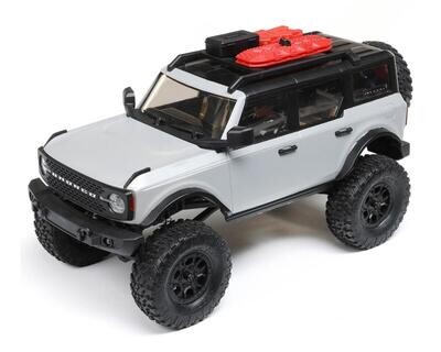 Axial SCX24 2021 Ford Bronco Hard Body 1/24 4WD RTR Scale Mini Crawler (Grey) w/2.4GHz Radio