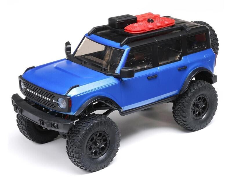 Axial SCX24 2021 Ford Bronco Hard Body 1/24 4WD RTR Scale Mini Crawler (Blue) w/2.4GHz Radio