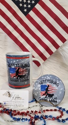 Gettysburg Golden Jubilee 2023, 15oz Mug w/ Coaster