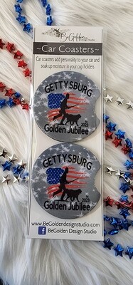Gettysburg Golden Jubilee 2 pk. Car Coasters