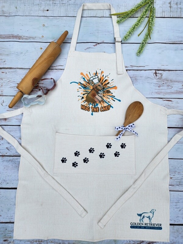 &quot;Hug The Chef&quot; Apron w/ Pocket---GRRMF