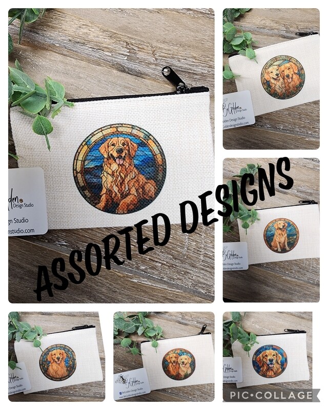 Golden Retriever Zipper Bags