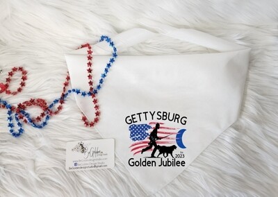 Gettysburg Golden Jubilee 2024 Dog Bandana