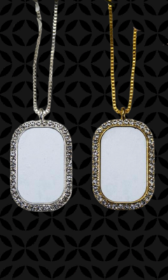 Oval Shaped Bling Necklace