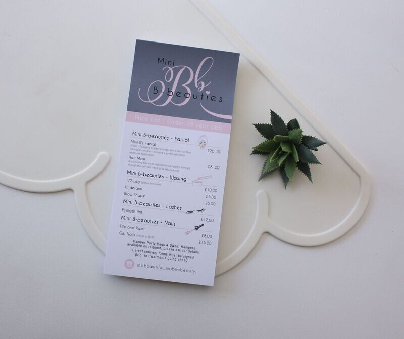 Promotional - Price List - DL