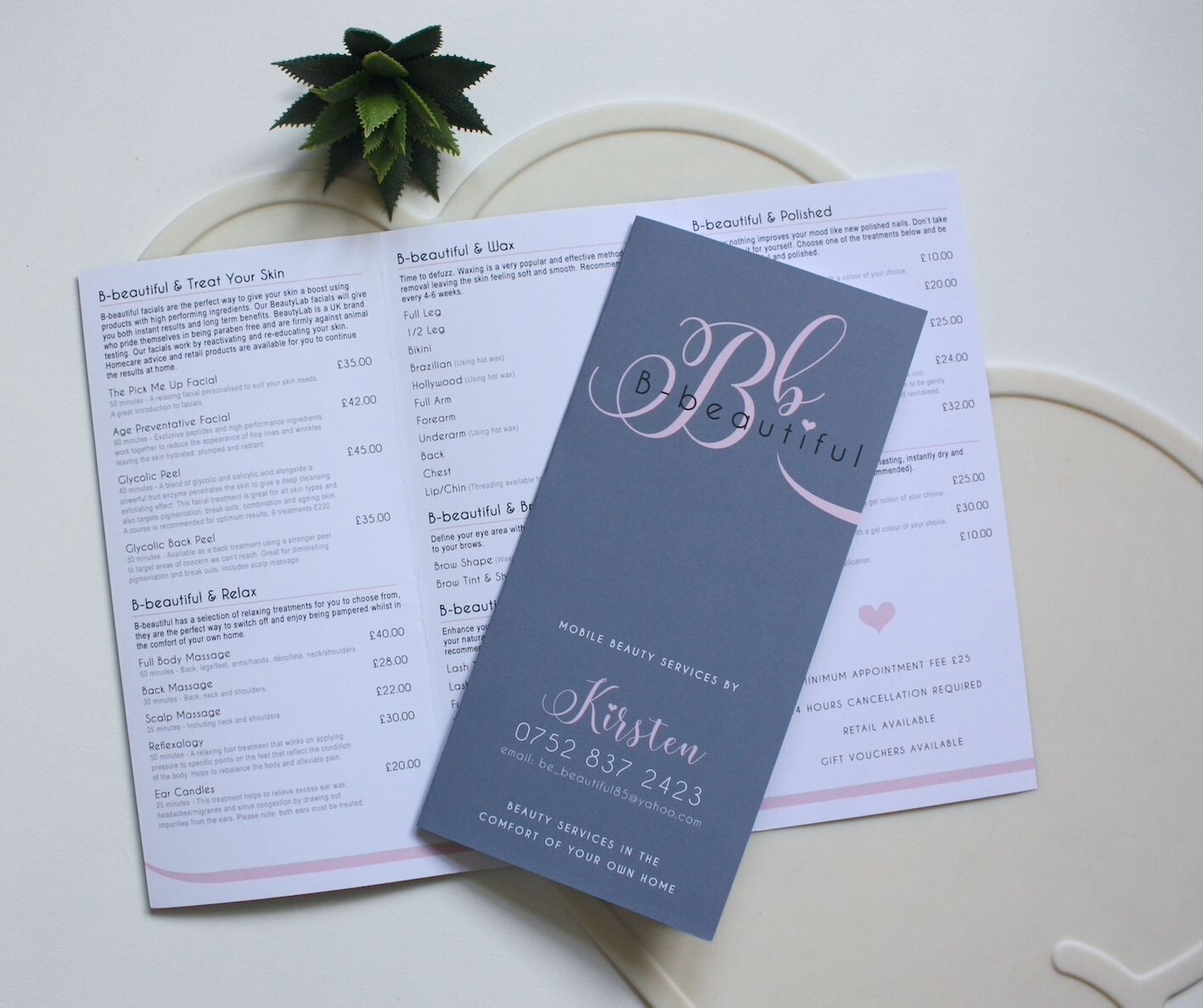 Promotional - Price List - Trifold