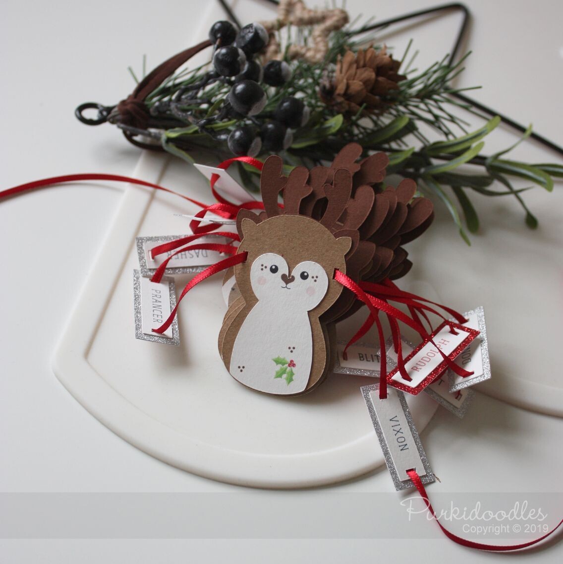 Xmas - Bunting - Santas Reindeer