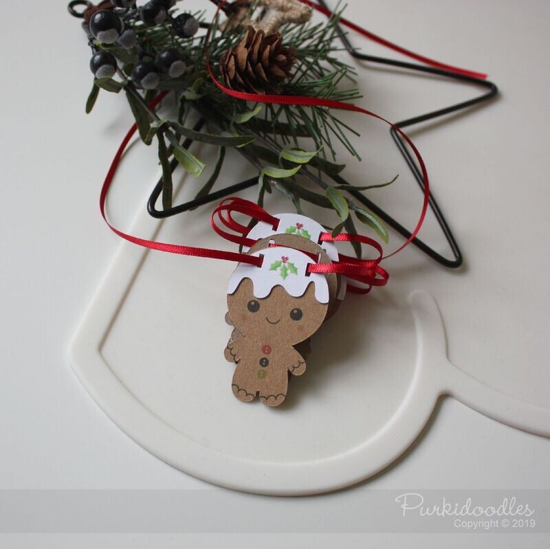 Xmas - Bunting - Gingerbread - Iced