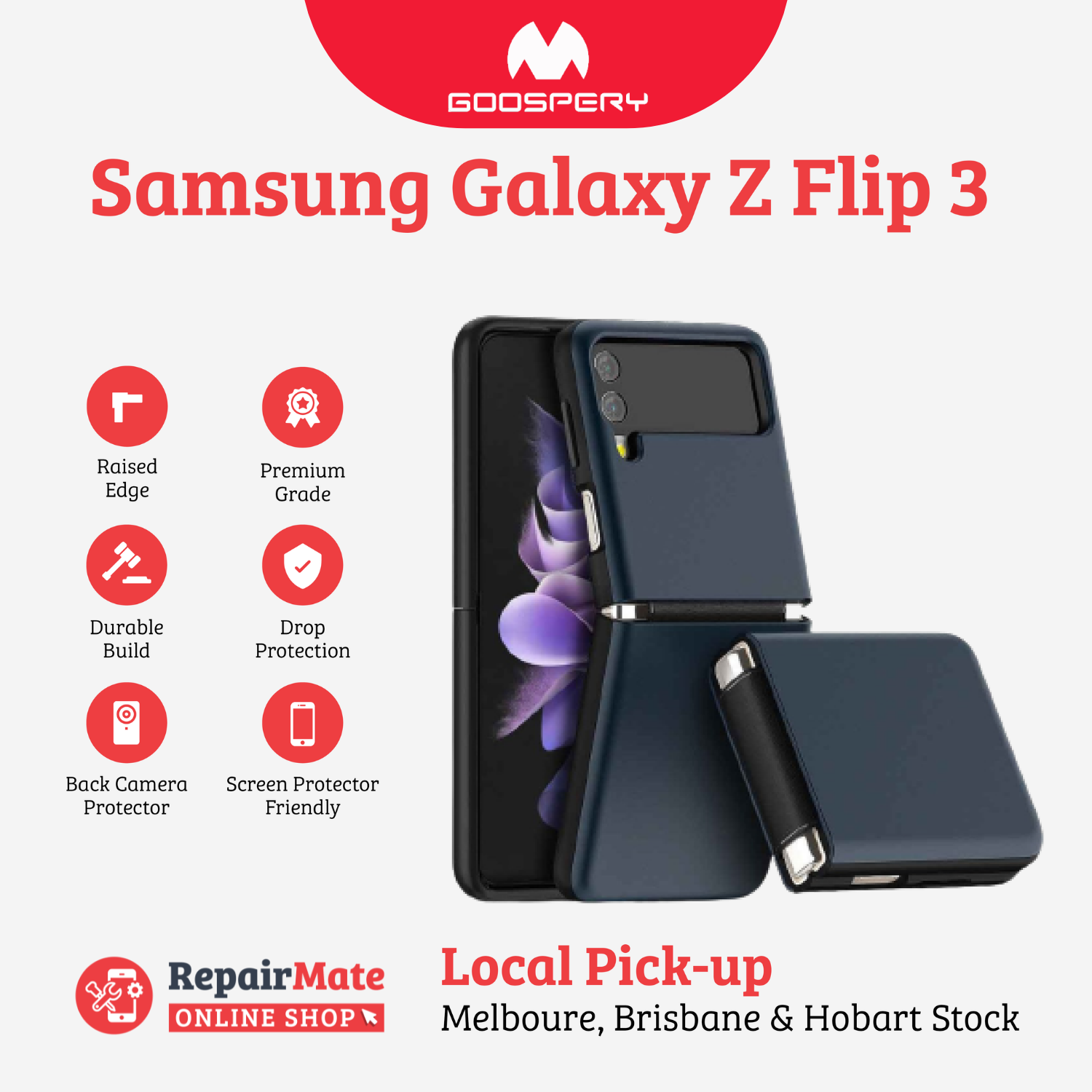 Samsung Galaxy Z Flip3 Goospery Premium Hard Case