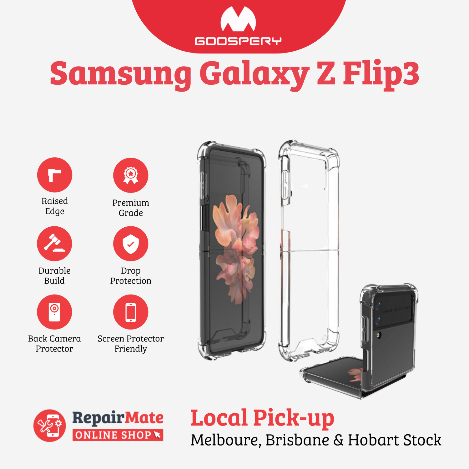 Samsung Galaxy Z Flip3 Goospery Premium Super Protect Case