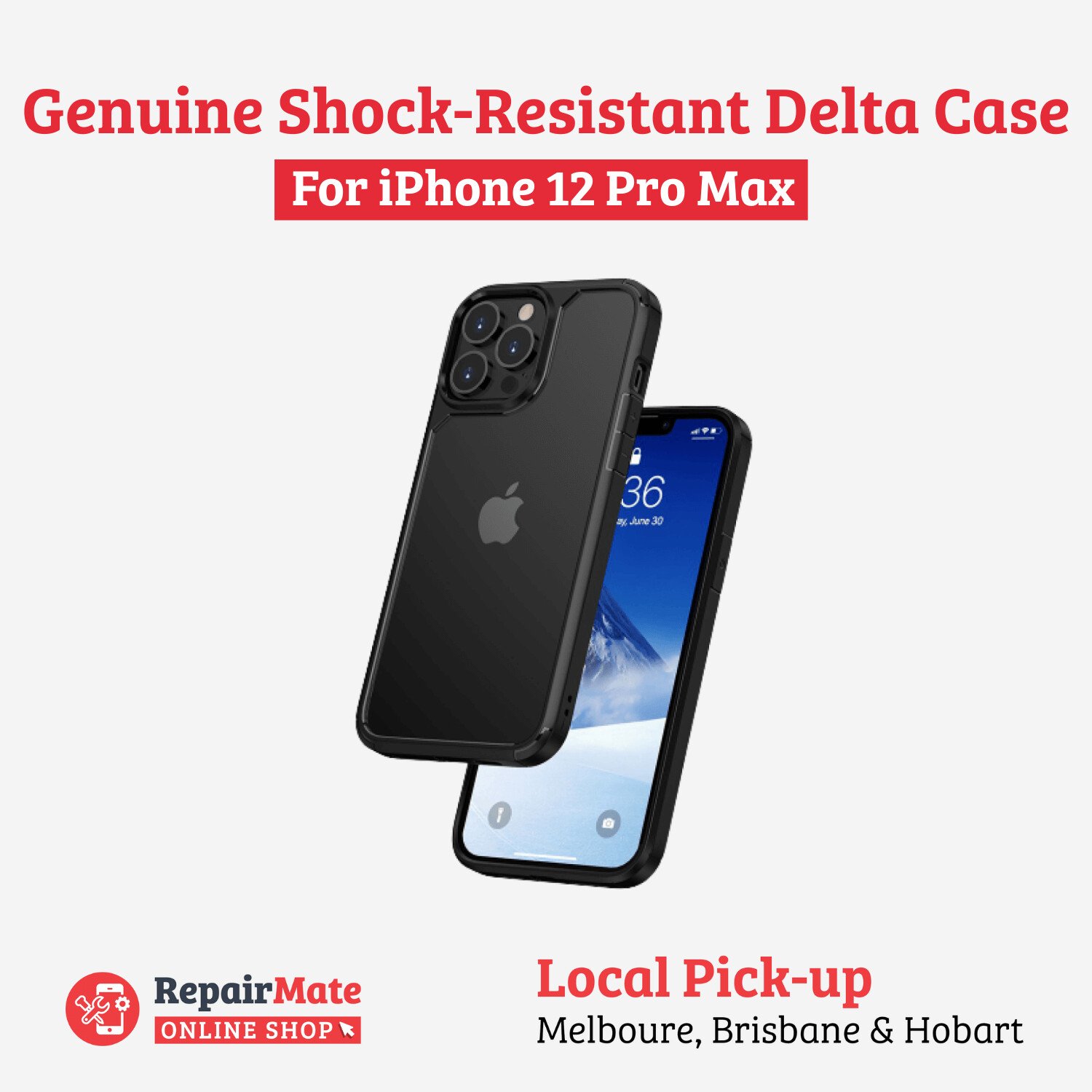 iPhone 12 Pro Max Genuine Shock-Resistant Delta Case