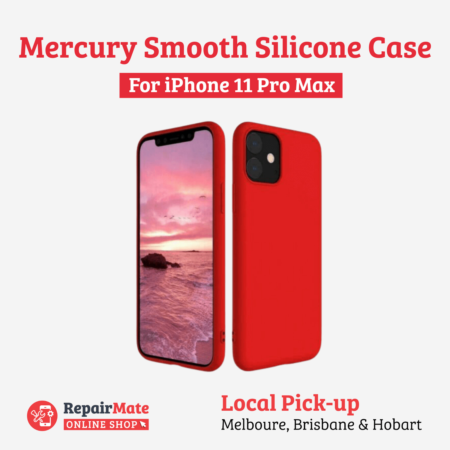 iPhone 11 Pro Max Mercury Smooth Silicone Case