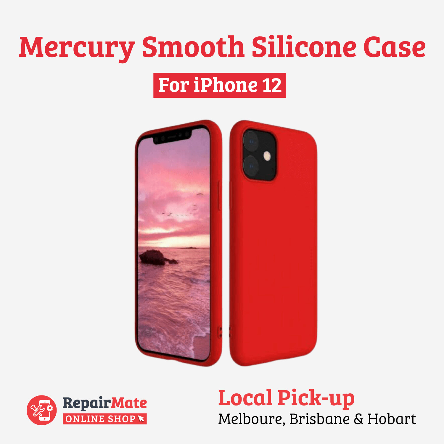 iPhone 12 Mercury Smooth Silicone Case