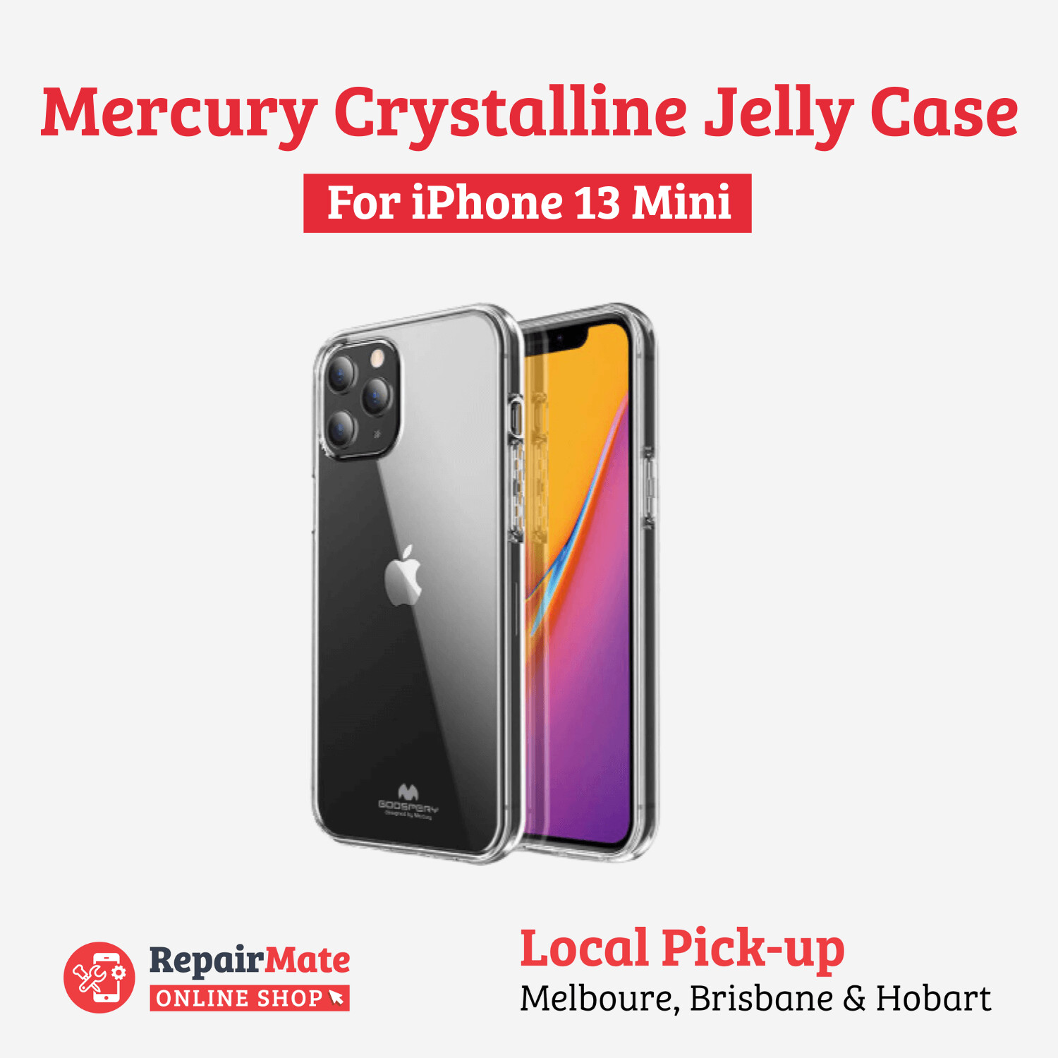 iPhone 13 Mini Mercury Crystalline Jelly Case Cover