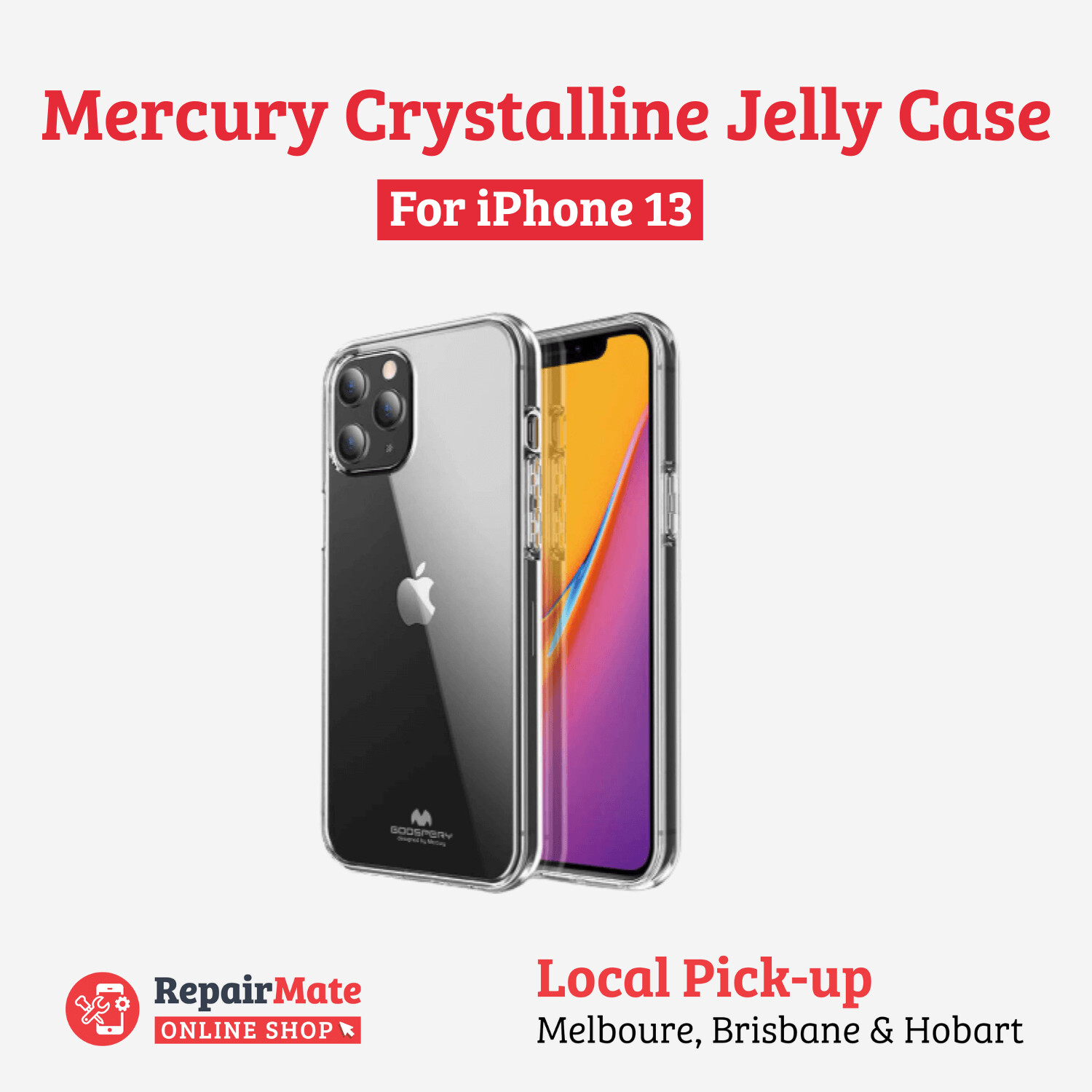 iPhone 13 Mercury Crystalline Jelly Case Cover