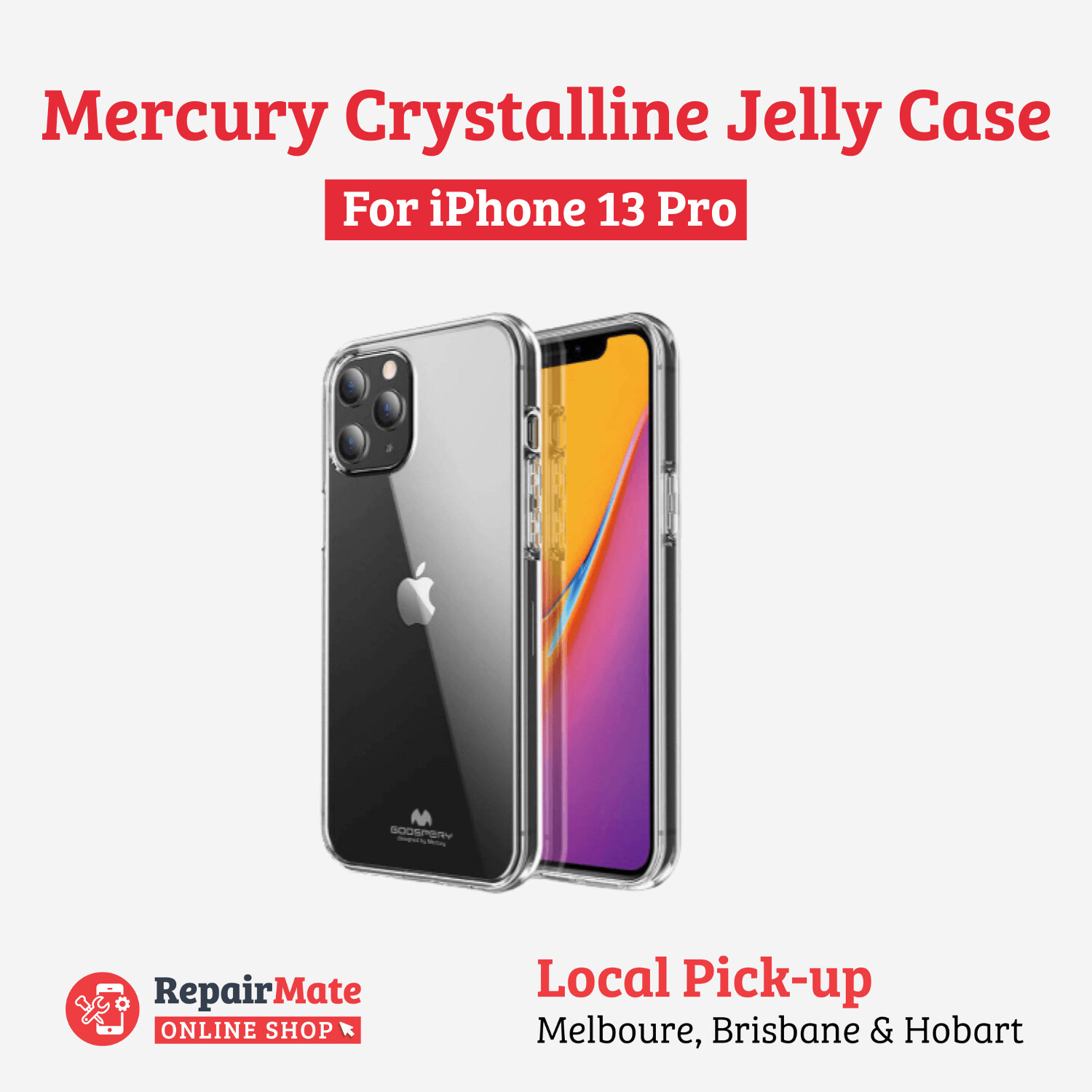 iPhone 13 Pro Mercury Crystalline Jelly Case Cover