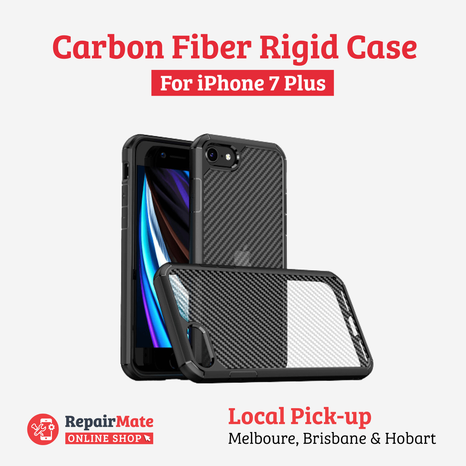 iPhone 7 Plus Carbon Fiber Rigid Case Cover