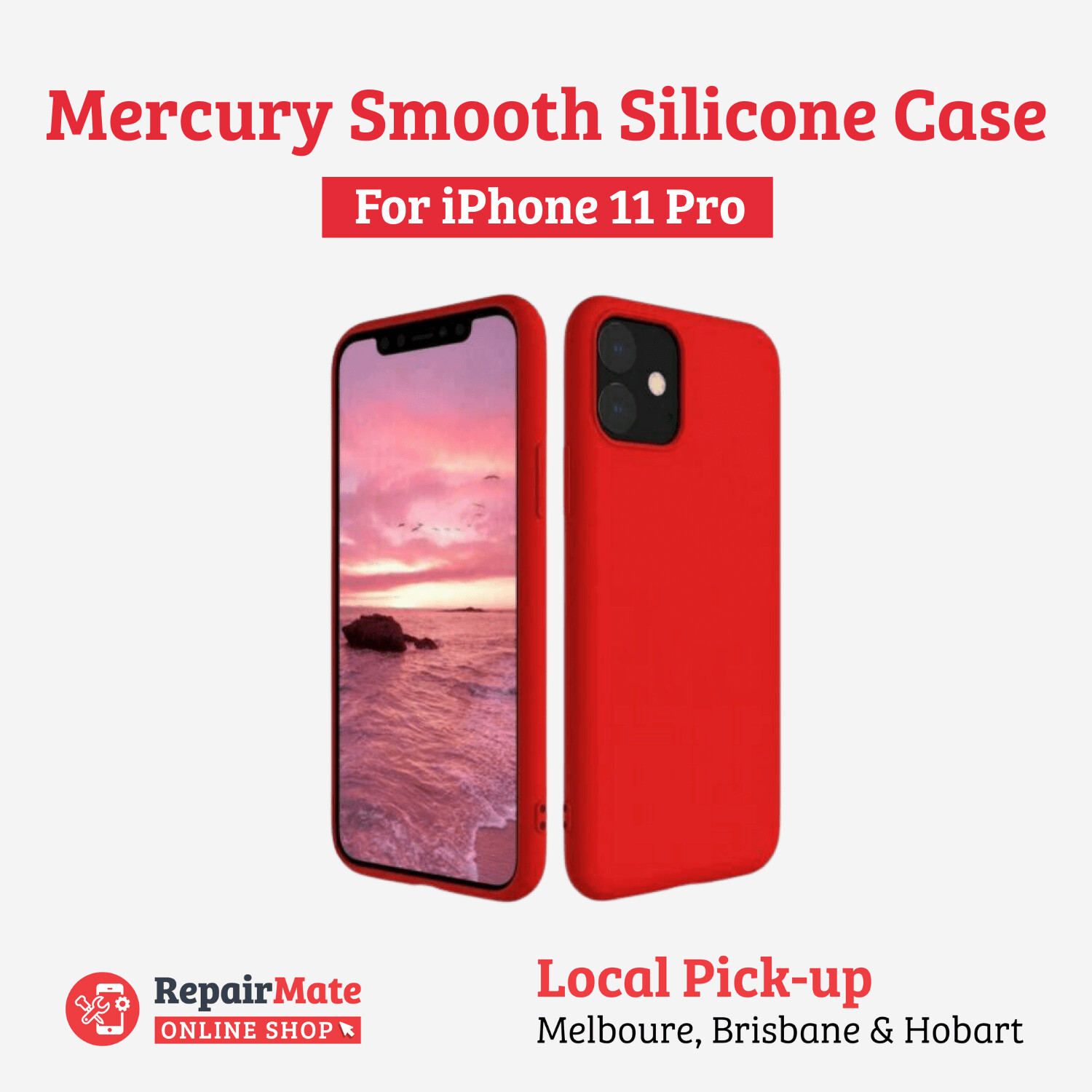 iPhone 11 Pro Mercury Smooth Silicone Case