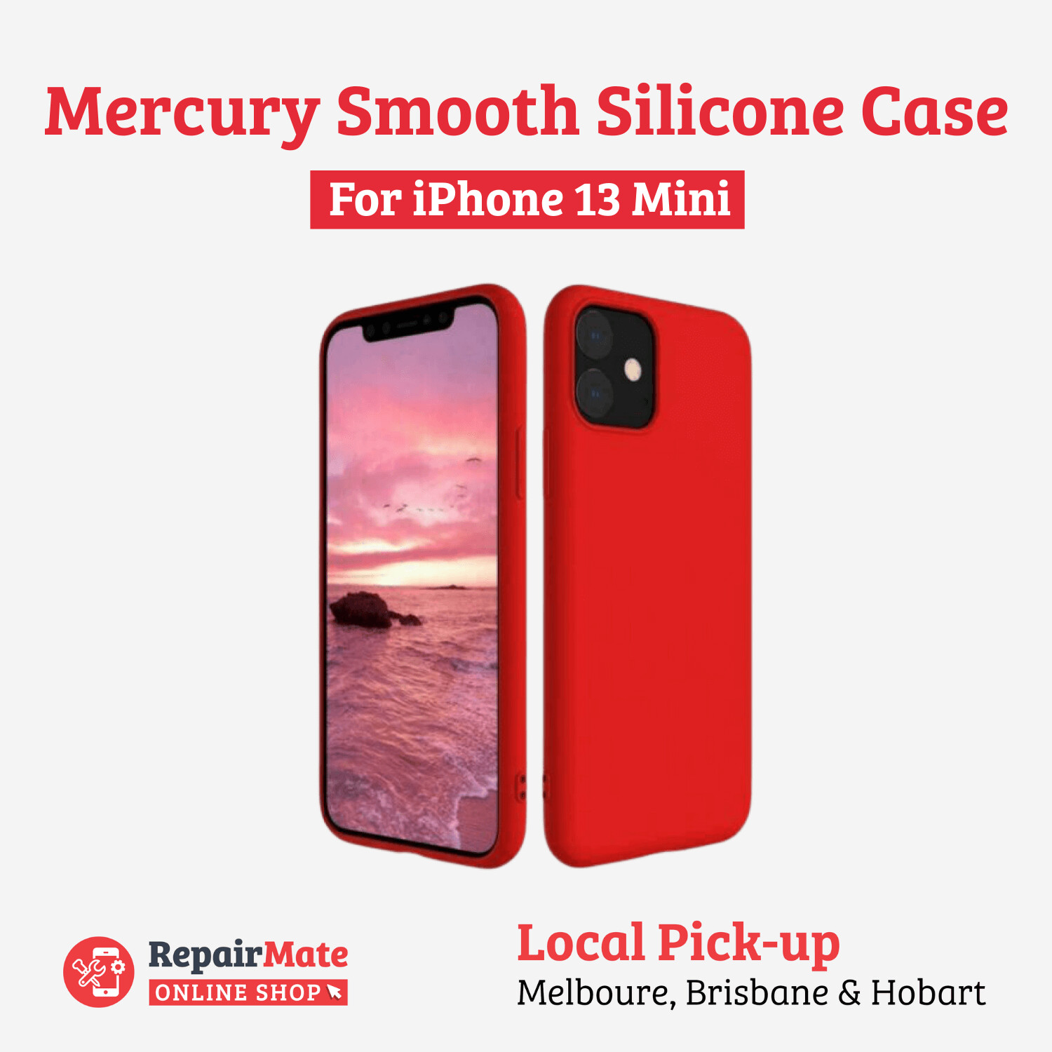 iPhone 13 Mini Mercury Smooth Silicone Case