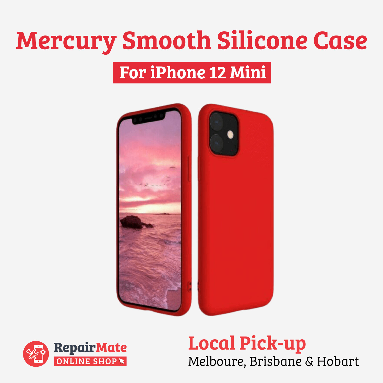 iPhone 12 Mini Mercury Smooth Silicone Case