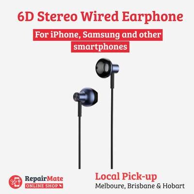 6D Stereo Premium Wired Earphone 6D Stereo Premium Wired Earphone