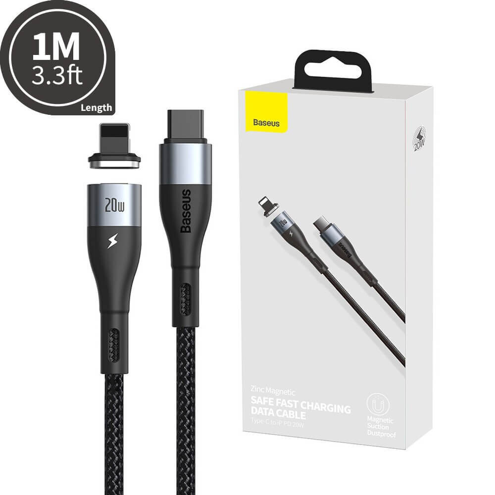 Baseus PD 20W 1m Premium Magnetic Safe Fast Charging Data Cable
